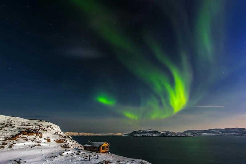 Ảnh Bắc Cực quang Greenland đẹp mê hồn