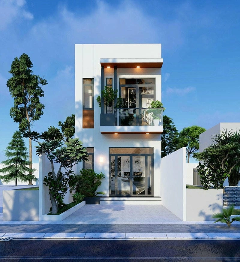 Ban ngày nhà phố hiện đại Phú Quốc rạng rỡ cuốn hút