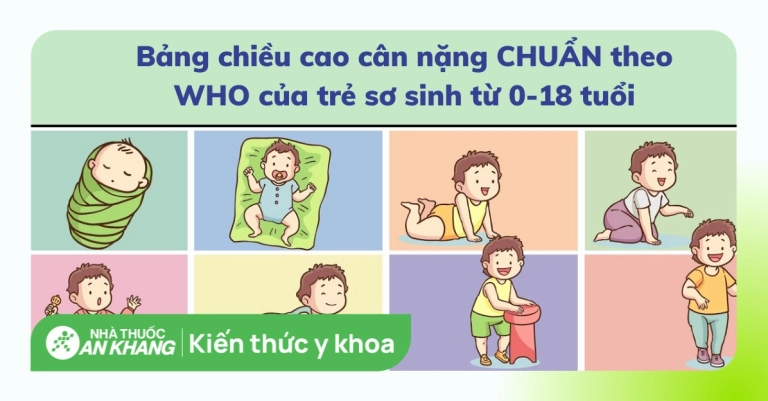 Bảng Chiều Cao Cân Nặng Bé Gái Theo WHO Mới Nhất Năm 2026