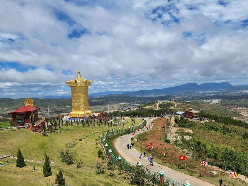Cảnh quan Lâm Đồng rực rỡ sắc hoa