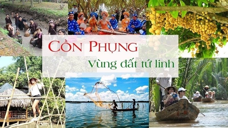 Cồn Phụng nằm giữa dòng sông Tiền thơ mộng, thuộc xã Tân Thạch, huyện Châu Thành, tỉnh Bến Tre. Đây là một trong những điểm đến nổi tiếng của du lịch Bến Tre