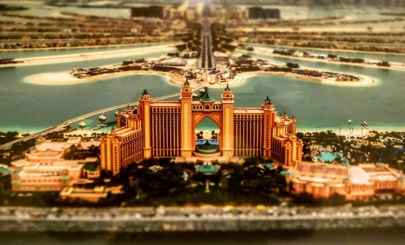 Công trình Dubai Palm Jumeirah tỏa sáng giữa sa mạc