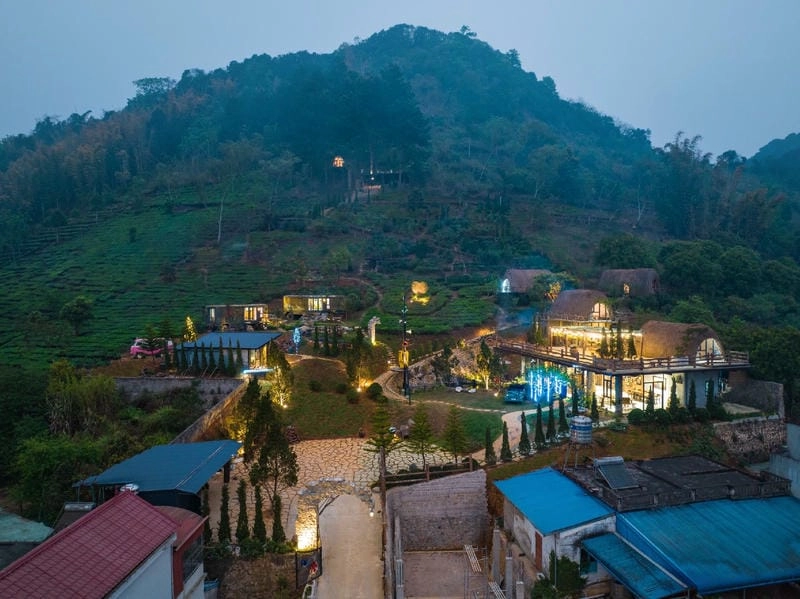 Khám phá Villa đồi chè Mộc Châu qua ảnh villa Mộc Châu đẹp