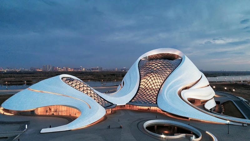 Không gian biểu diễn tại Nhà hát Opera Harbin