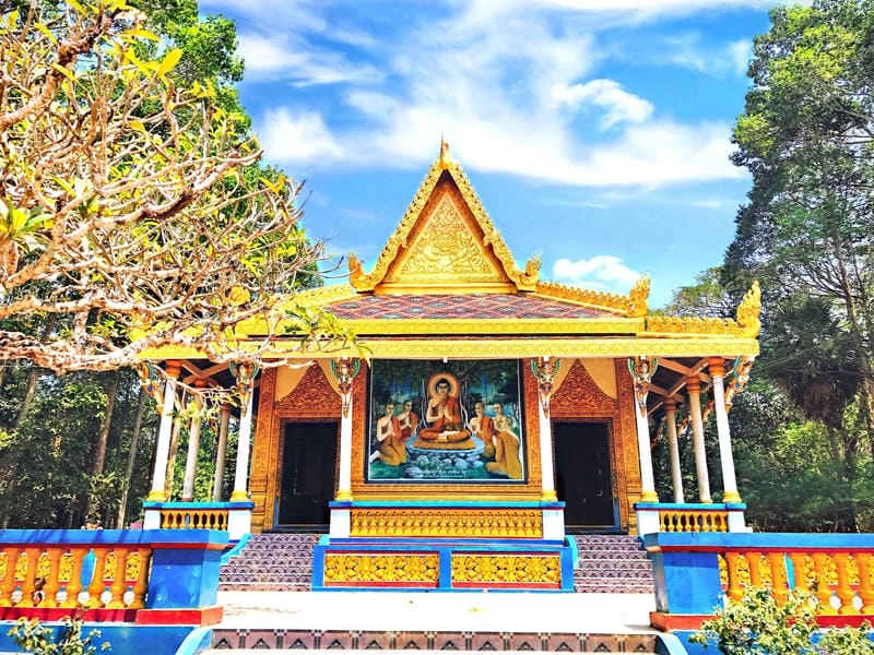  Khung cảnh thanh bình tại Chùa Dơi, nơi hàng ngàn chú dơi quạ về trú ngụ