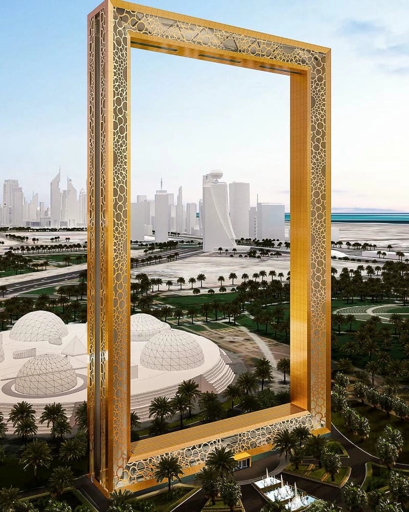 Khung Dubai nổi tiếng với kiến trúc độc đáo và hiện đại