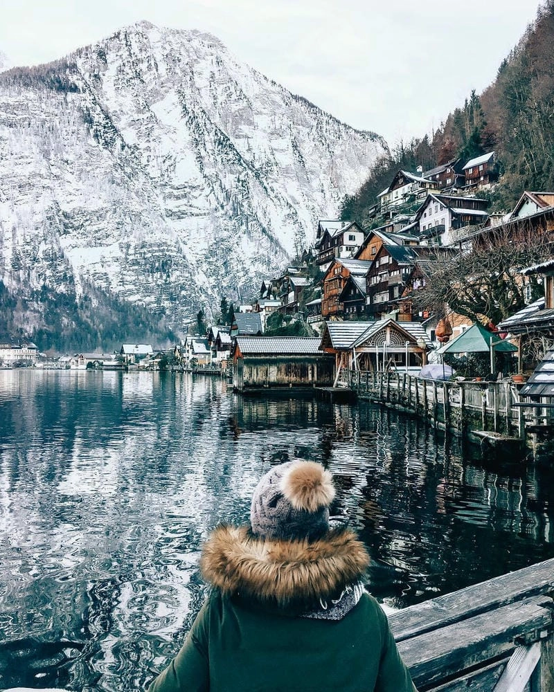 Làng tuyết Hallstatt đẹp như cổ tích