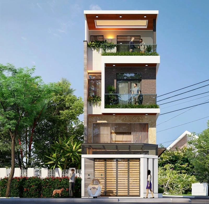 Mặt tiền nhà phố Côn Đảo nổi bật giữa đô thị sôi động