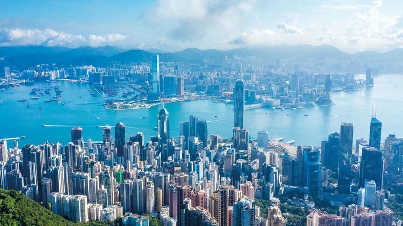 Ngắm cảnh tuyệt đẹp tại port victoria hong kong