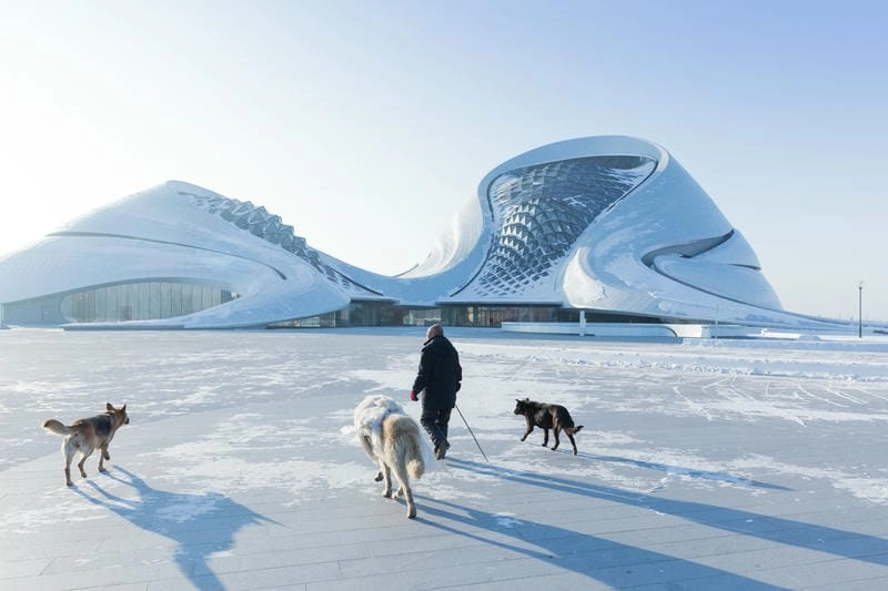 Ngỡ ngàng trước Băng tuyết Nhà hát Opera Harbin mùa đông