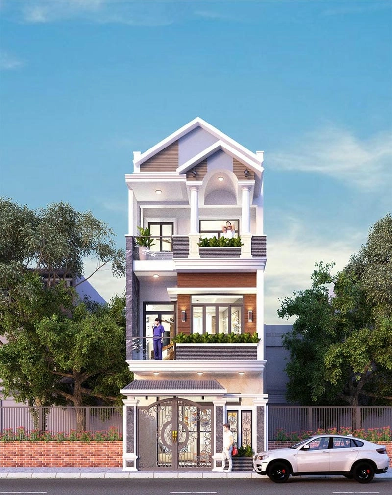 Nhà ống Cần Thơ nổi bật với kiến trúc nhà ống hiện đại