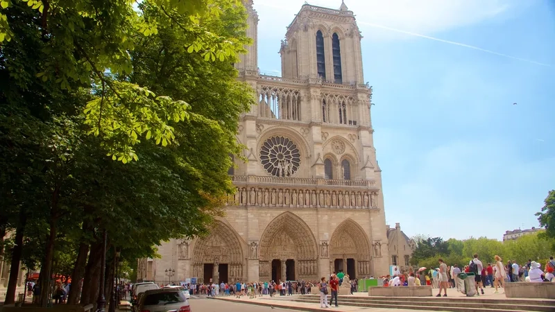 Nhà thờ Đức Bà Paris hiện lên đẹp như tranh vẽ thơ mộng