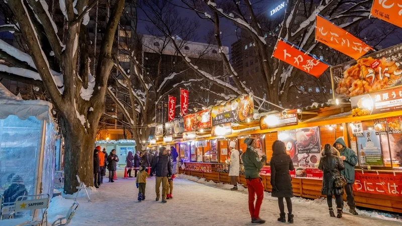 Những con phố Sapporo tấp nập và nhộn nhịp