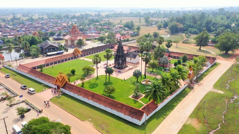 Savannakhet có những góc phố yên bình rất thơ mộng