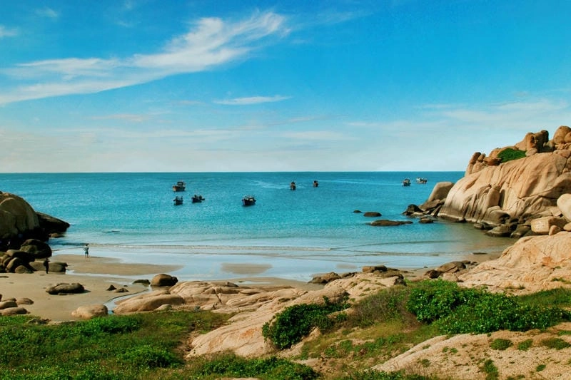 Sóng biển rì rào tại Biển Bình Thuận
