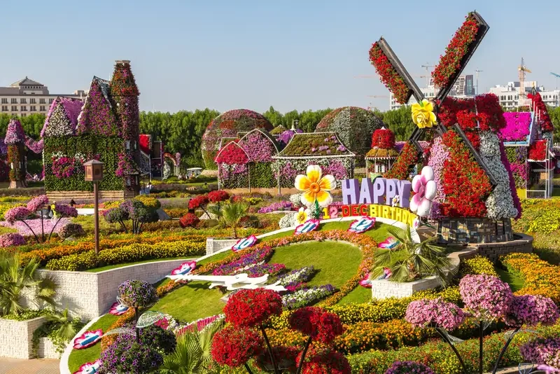 Thế giới hoa rực rỡ qua Hình ảnh Dubai Miracle Garden